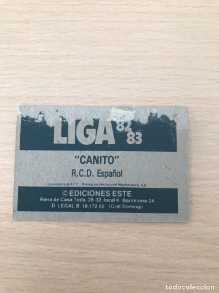 Cromos de f&uacute;tbol: Canito - Foto 2