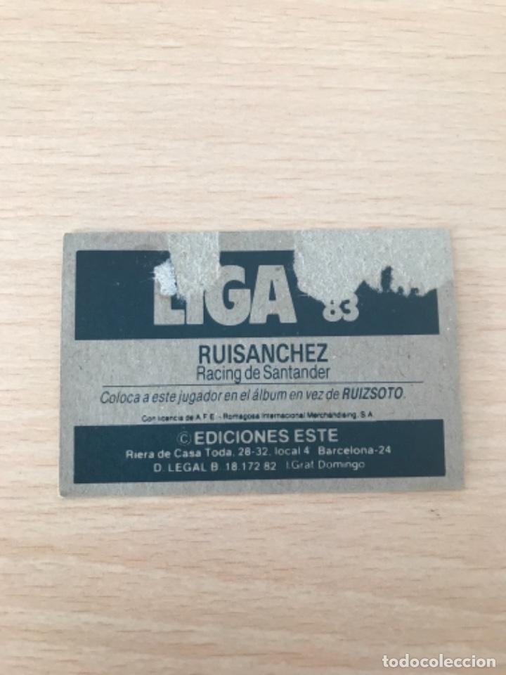 Cromos de f&uacute;tbol: RuiSanchez - Foto 2