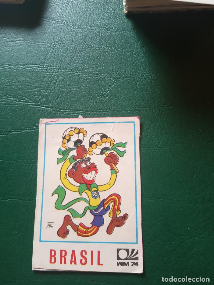 Fu&szlig;ball-Sticker: MASCOTA BRASIL ALEMANIA MUNDIAL VULCANO 1974 CROMO FUTBOL LIGA 74 - RECORTADO - FR0 - 86