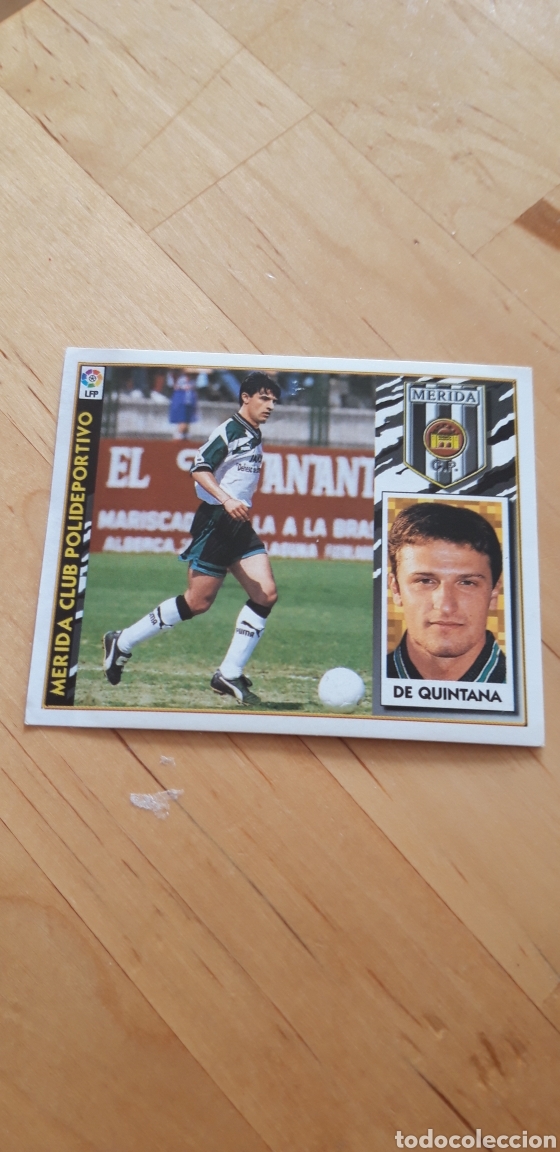 Cromos de f&uacute;tbol: De quintana merida 97 98 1997 1998 ventanilla - Foto 1
