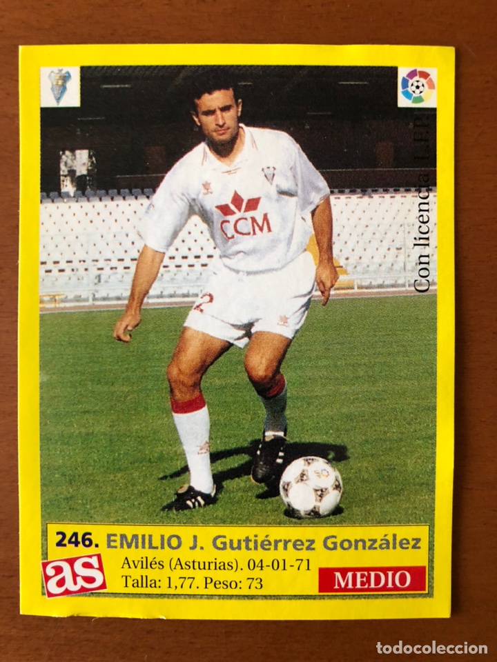 Cromos de Futebol: # 246 Emilio Albacete ases de la liga 95 96 sin pegar