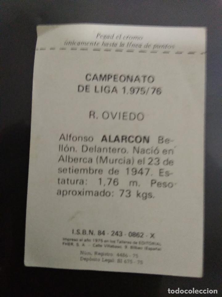 Cromos de f&uacute;tbol: ALARCON - Foto 2