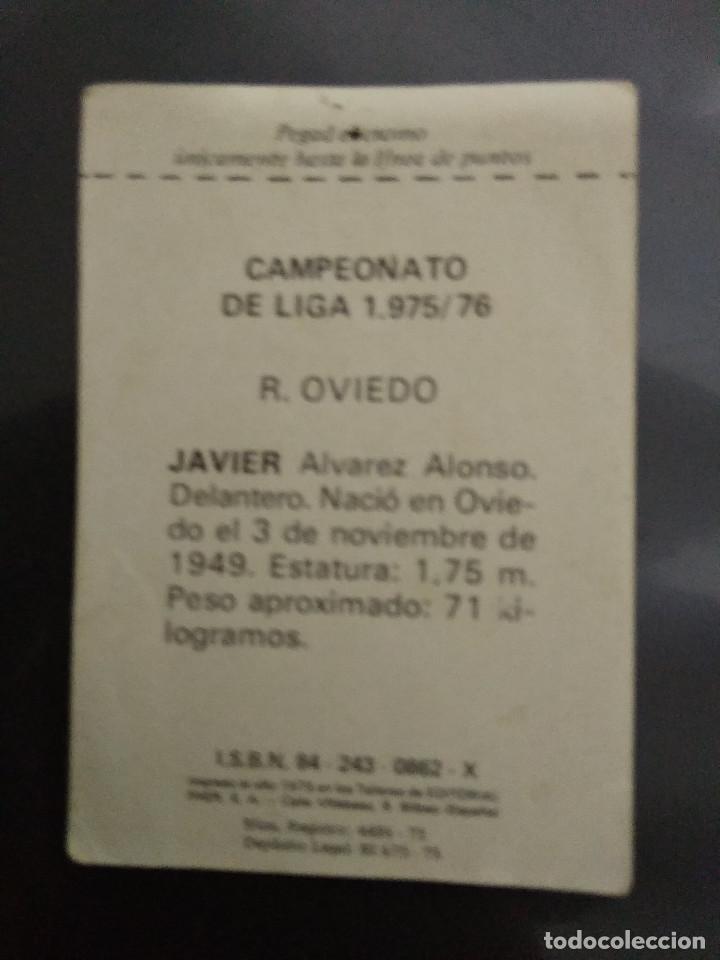 Cromos de f&uacute;tbol: JAVIER - Foto 2