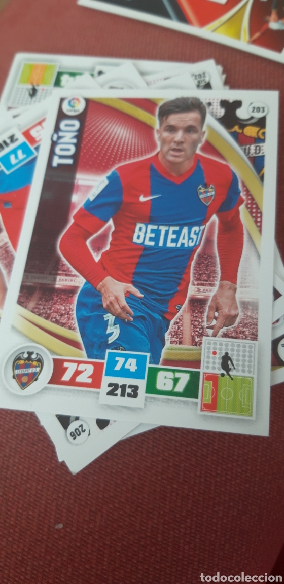 Cartes &agrave; collectionner de Football: To&ntilde;o 203levante adrenalyn 15 16 2015 2016