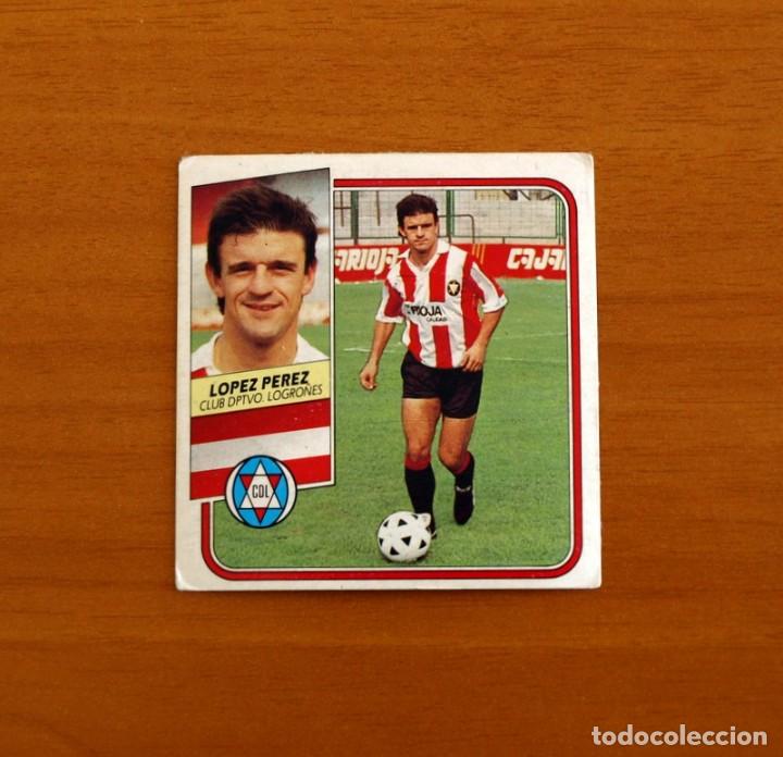 Cromos de f&uacute;tbol: Logro&ntilde;&eacute;s - L&oacute;pez P&eacute;rez - Ediciones Este 1989-1990, 89-90 - Foto 1