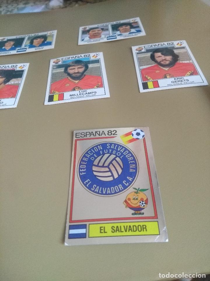 Cromos de f&uacute;tbol: N&ordm; 218 ESCUDO EL SALVADOR MUNDIAL ESPA&Ntilde;A 82 1982 PANINI SIN PEGAR