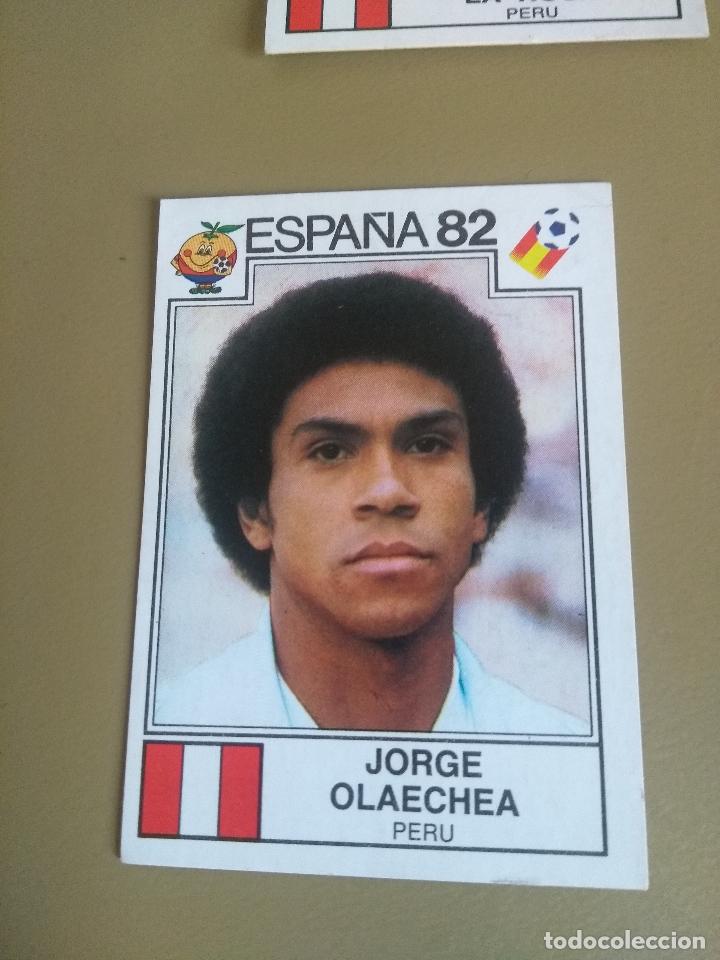 Cromos de f&uacute;tbol: N&ordm; 80 JORGE OLAECHEA PERU MUNDIAL ESPA&Ntilde;A 82 1982 PANINI SIN PEGAR