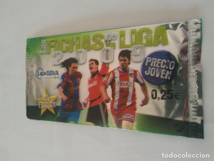 Cromos de F&uacute;tbol: MESSI CASILLAS AG&Uuml;ERO SOBRE CROMOS VAC&Iacute;O FICHAS LIGA 2008-2009 MUNDICROMO 08-09 PRECIO JOVEN 0,25