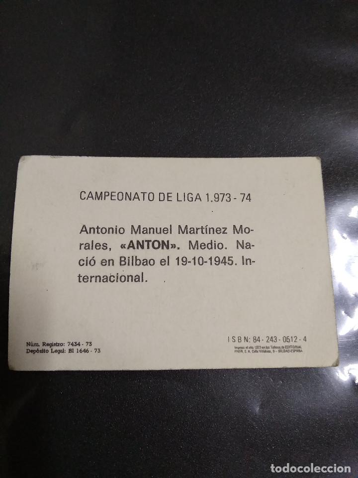 Cromos de f&uacute;tbol: ANTON - Foto 2