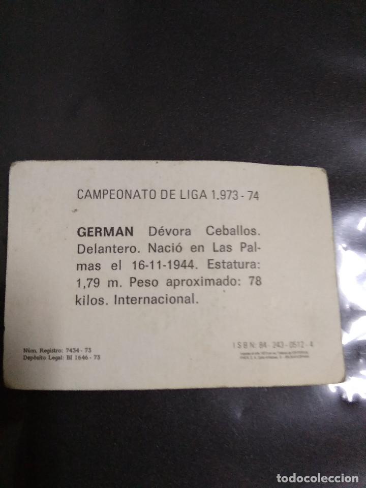 Cromos de f&uacute;tbol: GERMAN - Foto 2