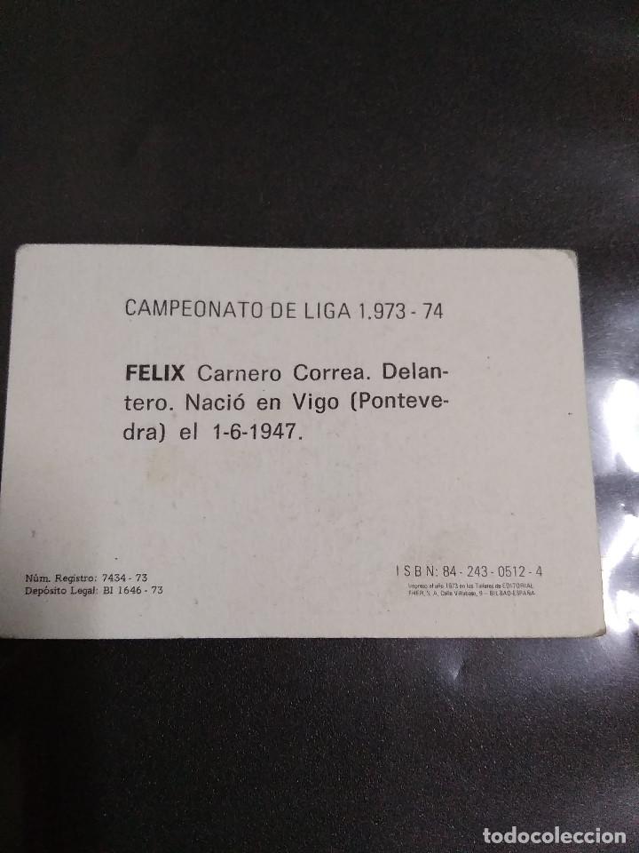 Cromos de f&uacute;tbol: FELIX - Foto 2