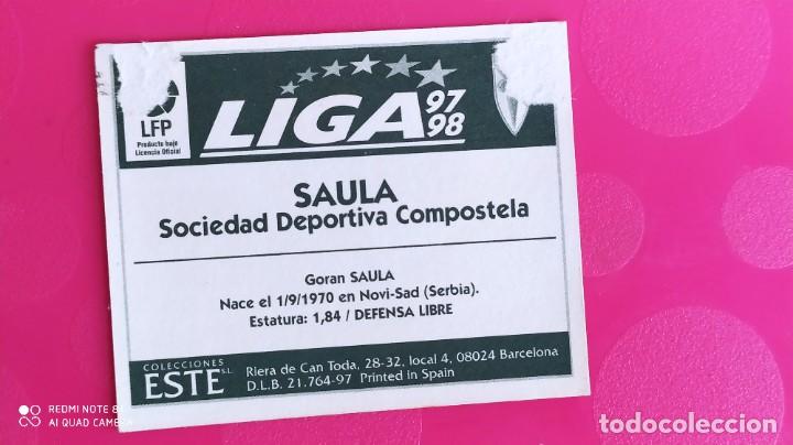 Cromos de f&uacute;tbol: SAULA COMPOSTELA ESTE 96 97 1996 1997 - Foto 2