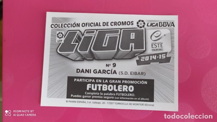 Cromos de f&uacute;tbol: DANI GARCIA 4 EIBAR ESTE 14 15 2014 2015 - Foto 2