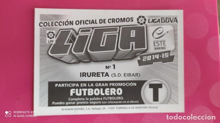 Cromos de f&uacute;tbol: IRURETA 1 EIBAR ESTE 14 15 2014 2015 - Foto 2