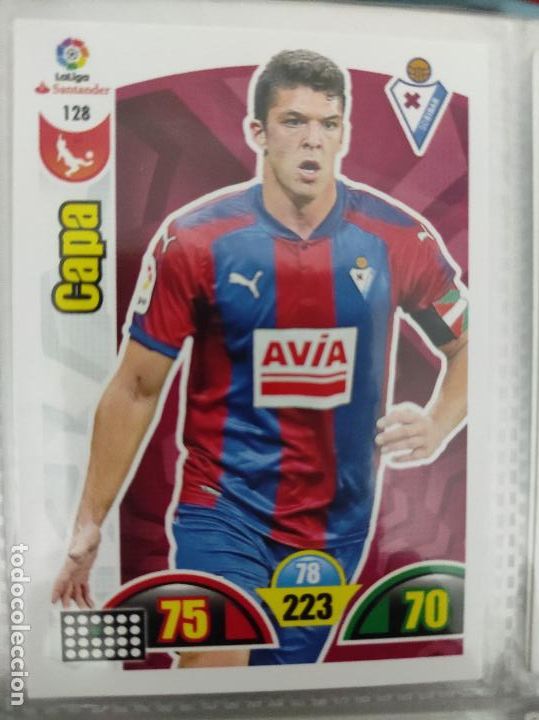 Cromos de f&uacute;tbol: 128 CAPA EIBAR ADRENALYN 2017 2018 17 18 - Foto 1