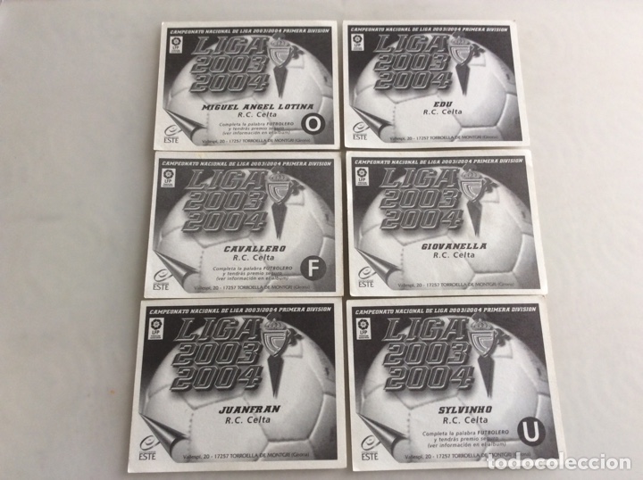 Cromos de f&uacute;tbol: Liga del este 03,04 del Celta - Foto 2