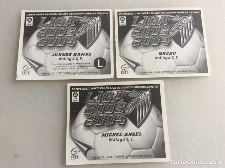 Cromos de f&uacute;tbol: Liga del este 03,04 del M&aacute;laga - Foto 2