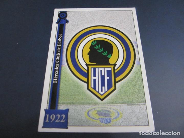 Cromos de f&uacute;tbol: CROMO ESCUDO Y CAMPO DEL H&Eacute;RCULES - Foto 1