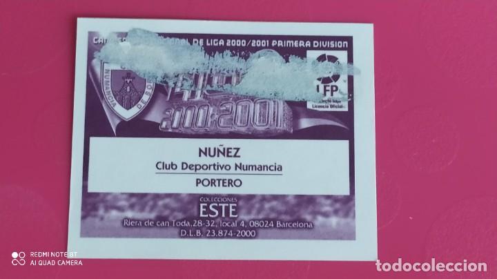 Cromos de f&uacute;tbol: NU&Ntilde;EZ NUMANCIA ESTE 00 01 2000 2001 - Foto 2