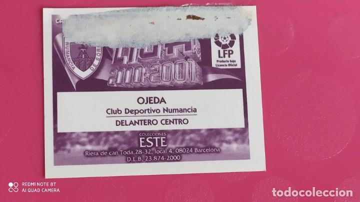 Cromos de f&uacute;tbol: OJEDA NUMANCIA ESTE 00 01 2000 2001 - Foto 2