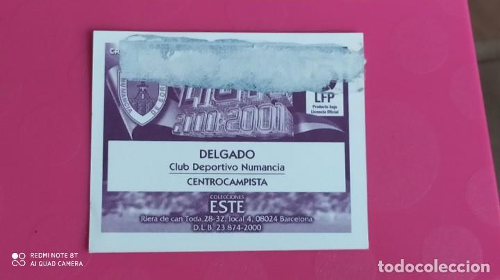 Cromos de f&uacute;tbol: DELGADO NUMANCIA ESTE 00 01 2000 2001 - Foto 2