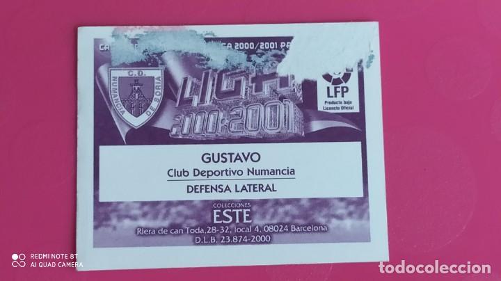 Cromos de f&uacute;tbol: GUSTAVO NUMANCIA ESTE 00 01 2000 2001 - Foto 2