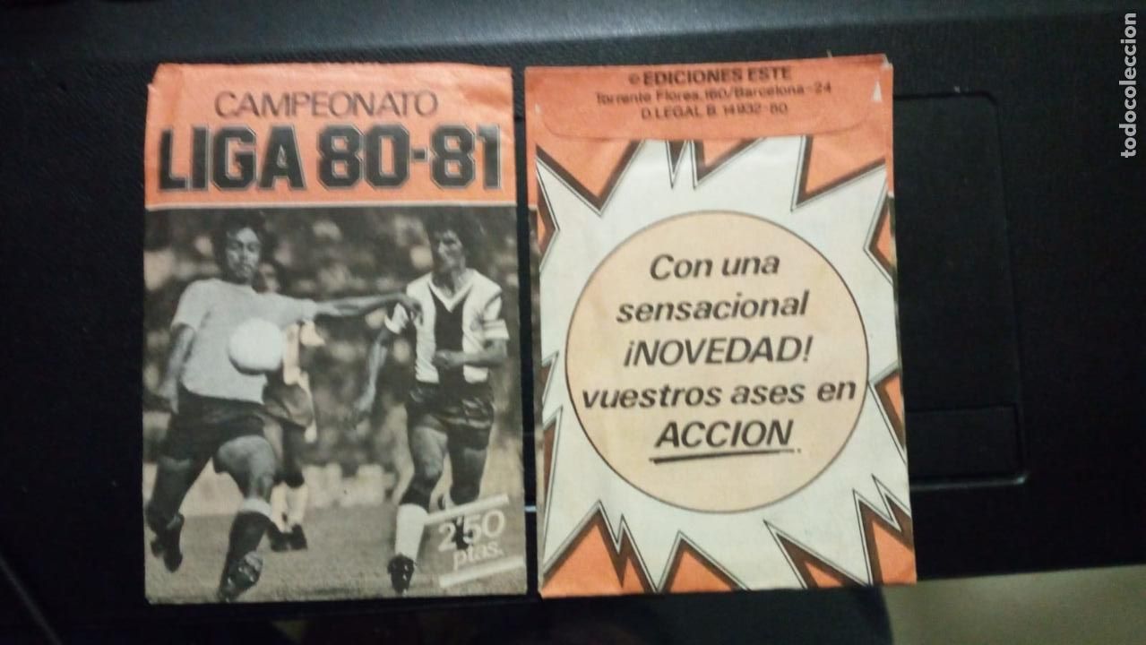 Football Stickers: SOBRE DE CROMOS SIN ESTRENAR CAMPEONATO LIGA DE FUTBOL 80-81 ESTE