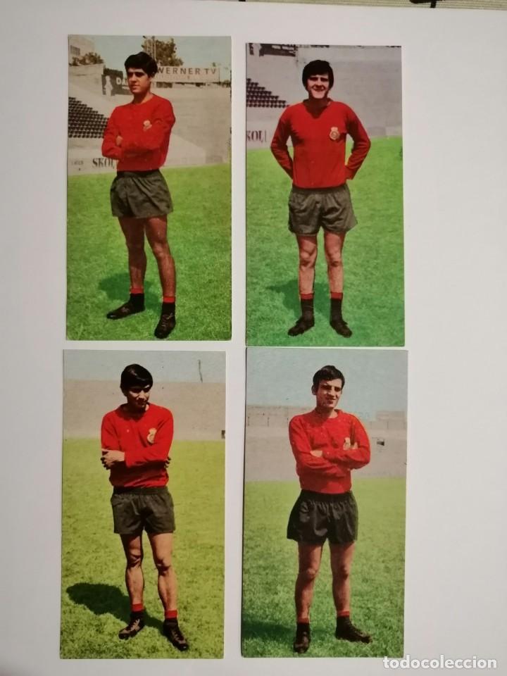 Football Stickers: LOTE DE 4 CROMOS JUGADORES DEL REAL MALLORCA&rdquo;NUNCA PEGADOS&rdquo;