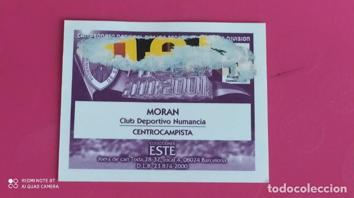 Cromos de f&uacute;tbol: MORAN NUMANCIA ESTE 00 01 2000 2001 - Foto 2