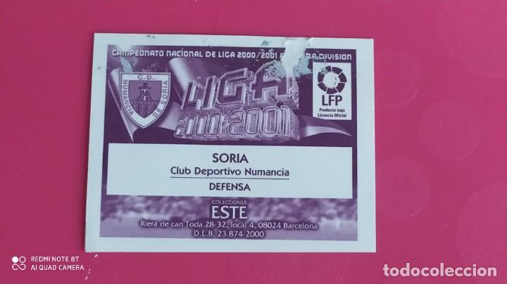Cromos de f&uacute;tbol: SORIA NUMANCIA ESTE 00 01 2000 2001 - Foto 2