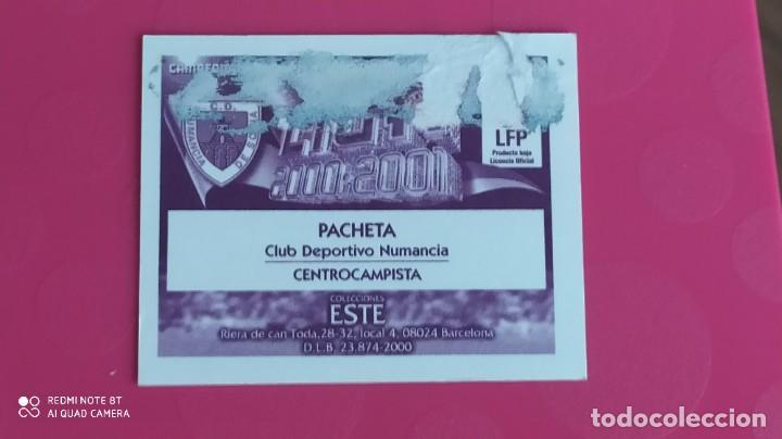 Cromos de f&uacute;tbol: PACHETA NUMANCIA ESTE 00 01 2000 2001 - Foto 2