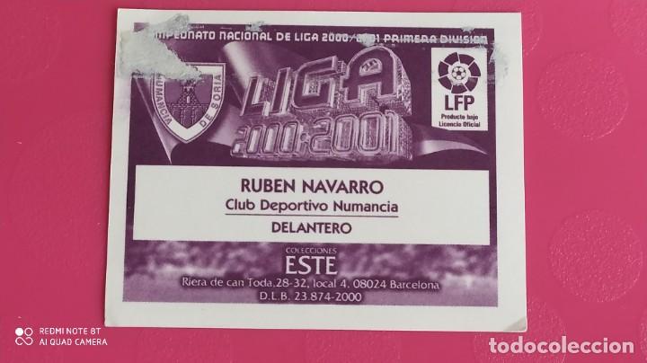 Cromos de f&uacute;tbol: RUBEN NAVARRO NUMANCIA ESTE 00 01 2000 2001 - Foto 2