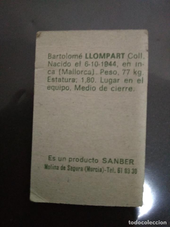 Cromos de f&uacute;tbol: LLOMPART - Foto 2