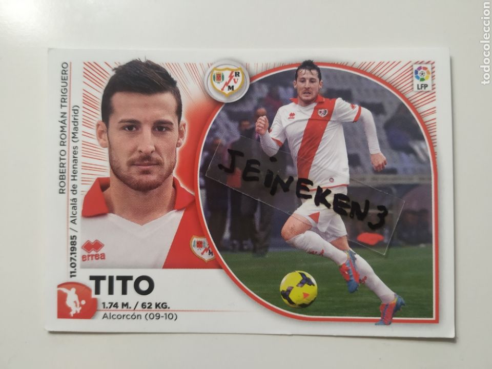 Cromos de f&uacute;tbol: Este 2014/15 3 Tito Rayo Vallecano - Foto 1