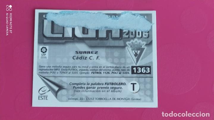 Cromos de f&uacute;tbol: SUAREZ CADIZ ESTE 05 06 2005 2006 - Foto 2