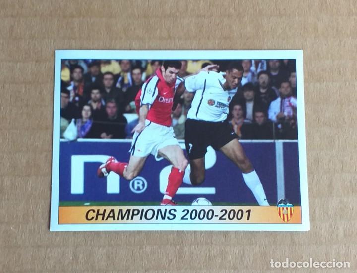 Cartes &agrave; collectionner de Football: Cromo adhesivo n&ordm; 143 Haciendo historia por Europa Valencia 2000-2001 de Panini. Nuevo de sobre.