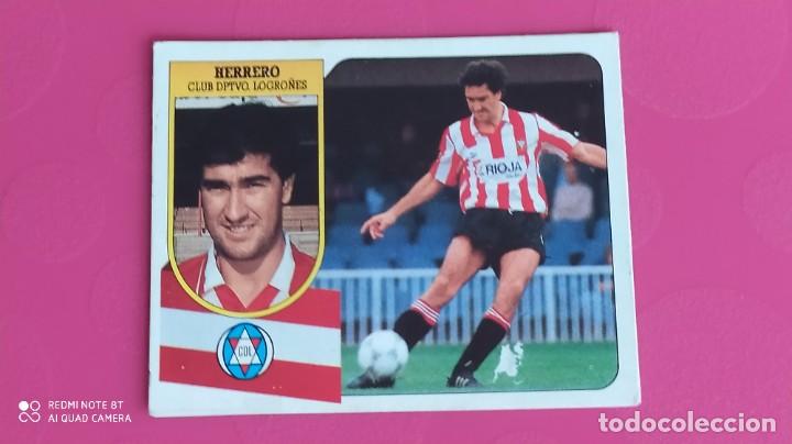 Cromos de f&uacute;tbol: HERRERO LOGRO&Ntilde;ES ESTE 91 92 1991 1992 - Foto 1
