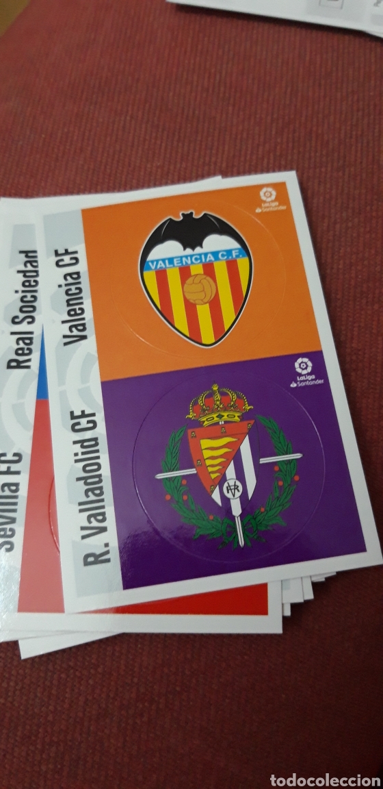 Football Stickers: Valencia Valladolid Escudo este 20 21.2020 2021