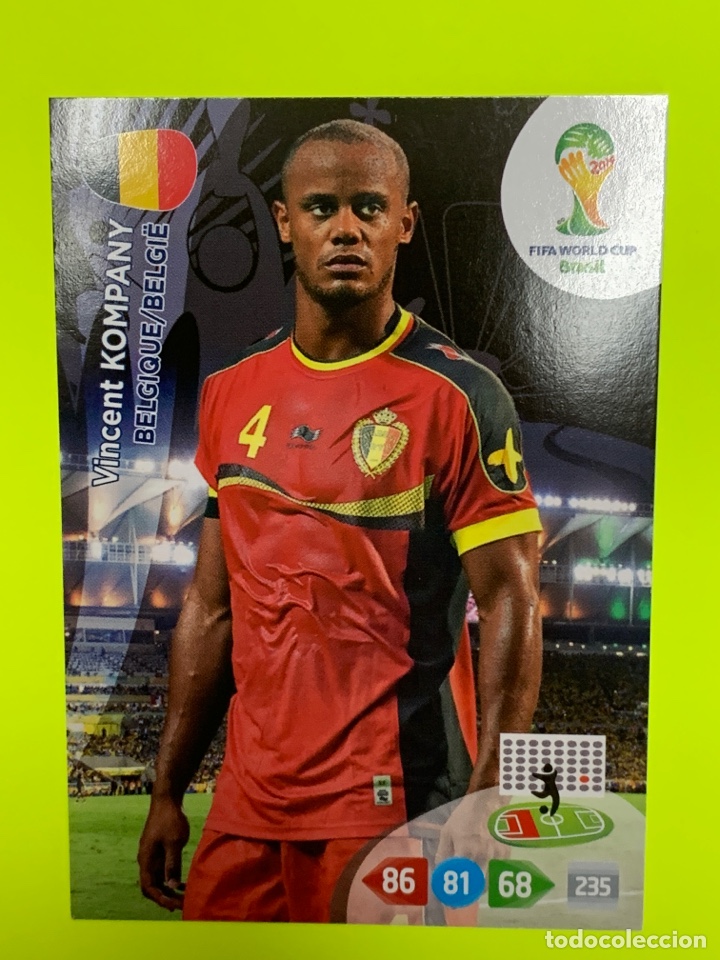 Football Stickers: Vicent Kompany B&Eacute;LGICA ADRENALYN XL 2014 14 FIFA WORLD CUP BRASIL