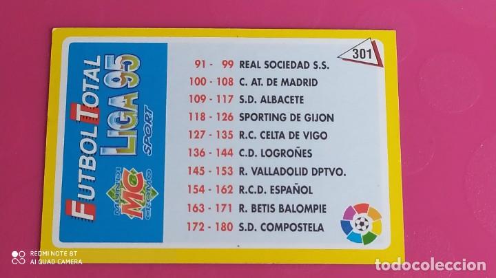 Football Stickers: INDICE PRIMERA DIVISION FUTBOL TOTAL 94 95 1994 1995 MUNDICROMO