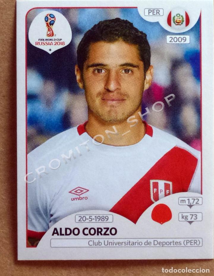 Football Stickers: N&ordm; 224 ALDO CORZO - PERU - VERSION ROSA PINK - MUNDIAL DE FUTBOL RUSSIA 2018 WC FIFA PANINI