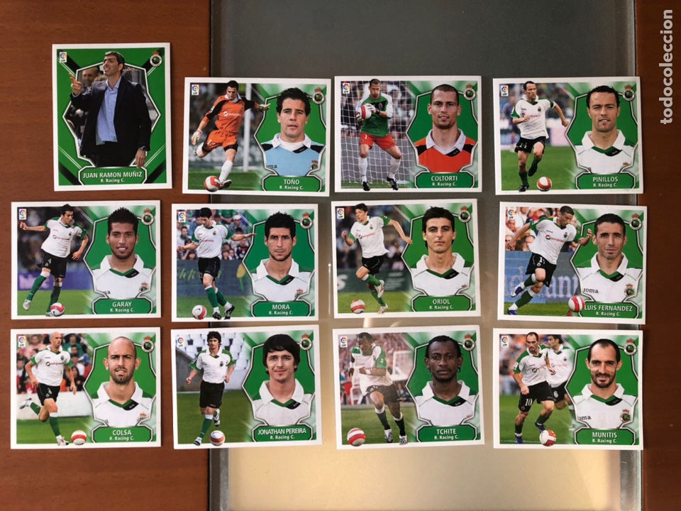 Cartes &agrave; collectionner de Football: 12 cromos del Racing Ed. Este 08 09 2008 2009, nuevos sin pegar