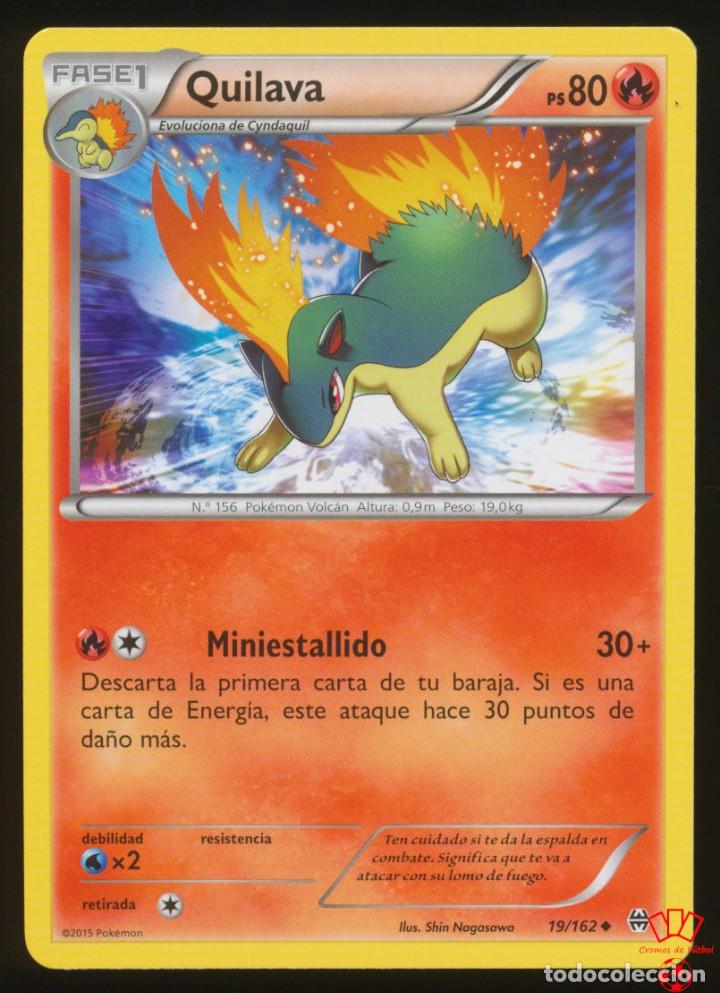 Cromos de f&uacute;tbol: #19/162. QUILAVA - XY Turbo Impulso (BREAKthrough) - Pokemon Trading Card/Carta