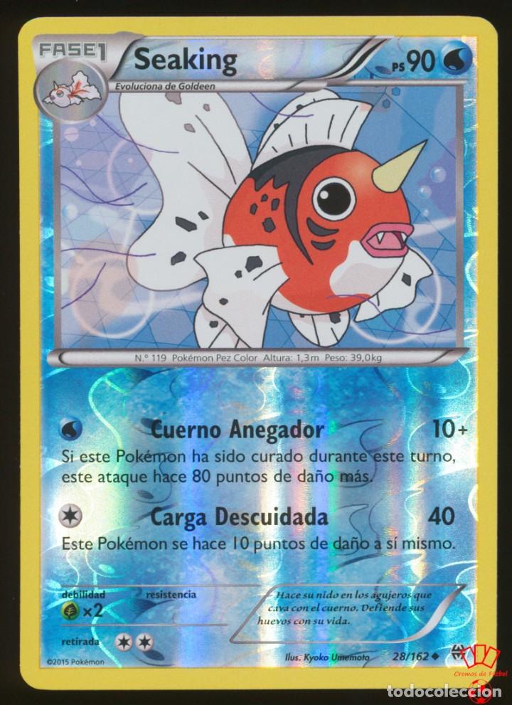 28/162. seaking (reverse holo) - xy turbo impu - Buy Collectible football  stickers on todocoleccion