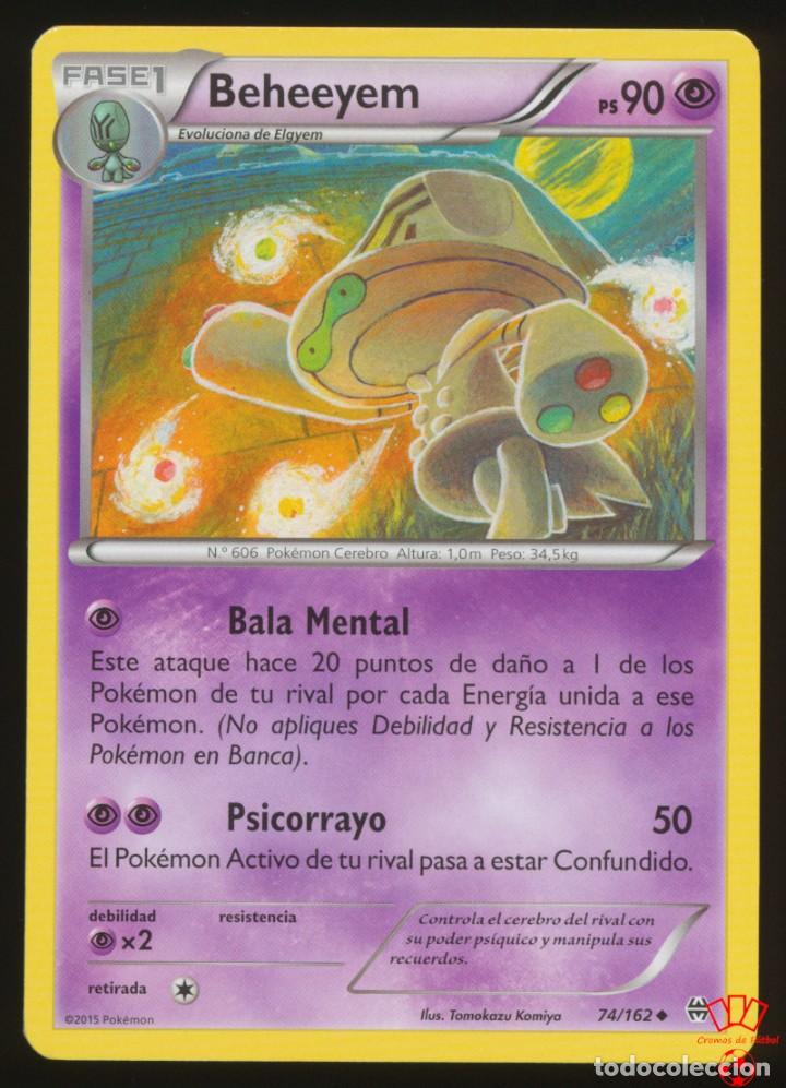 Cromos de F&uacute;tbol: #74/162. BEHEEYEM - XY Turbo Impulso (BREAKthrough) - Pokemon Trading Card/Carta