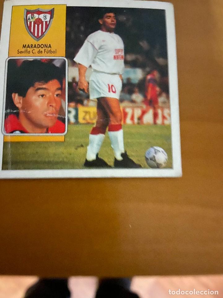 Cromos de F&uacute;tbol: maradona este liga 92 93 sin pegar