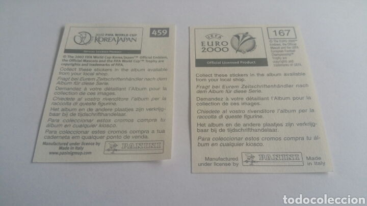 Cromos de f&uacute;tbol: Buffon euro 2000 World cup 2002 - Foto 2
