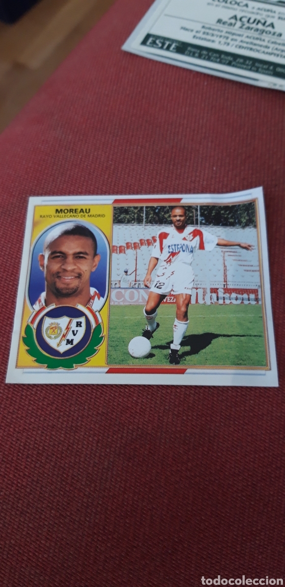 Cromos de f&uacute;tbol: Moereau rayo vallecano este 96 97 1996 1997 ventanilla - Foto 1