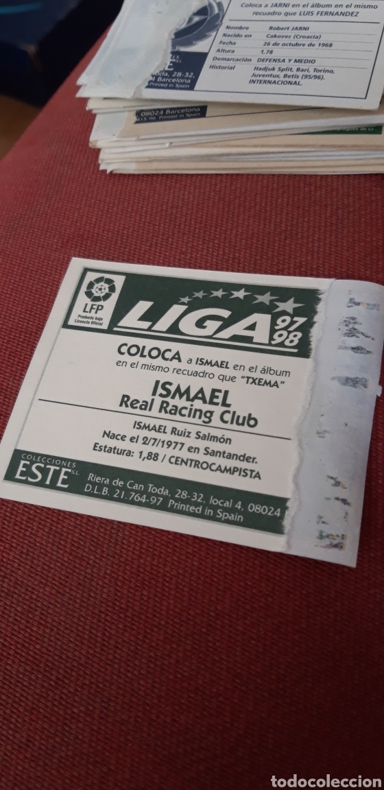 Cromos de f&uacute;tbol: Ismael racing de Santander este 96 97 1996 1997 ventanilla - Foto 2