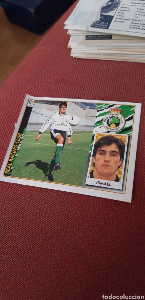 Cromos de f&uacute;tbol: Ismael racing de Santander este 96 97 1996 1997 ventanilla - Foto 1